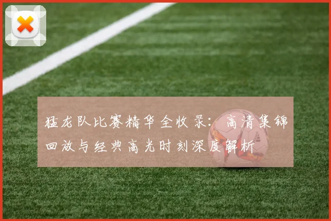 猛龙队比赛精华全收录：高清集锦回放与经典高光时刻深度解析